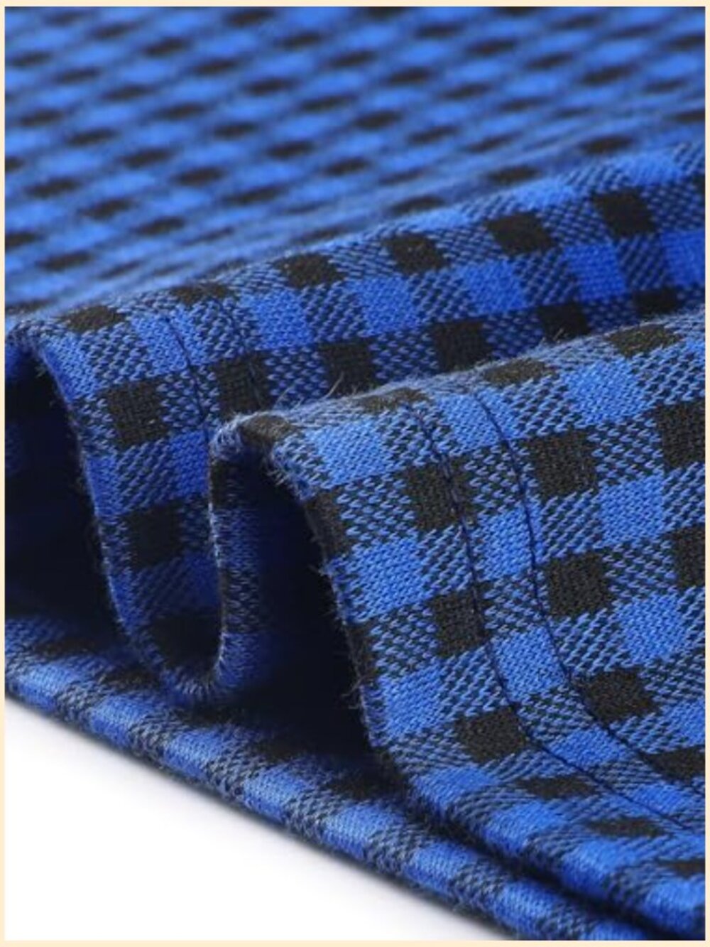 Vintage Houndstooth Sheath Dress with Short Sleeves - Work Office Attire - Picture 5 of 5
